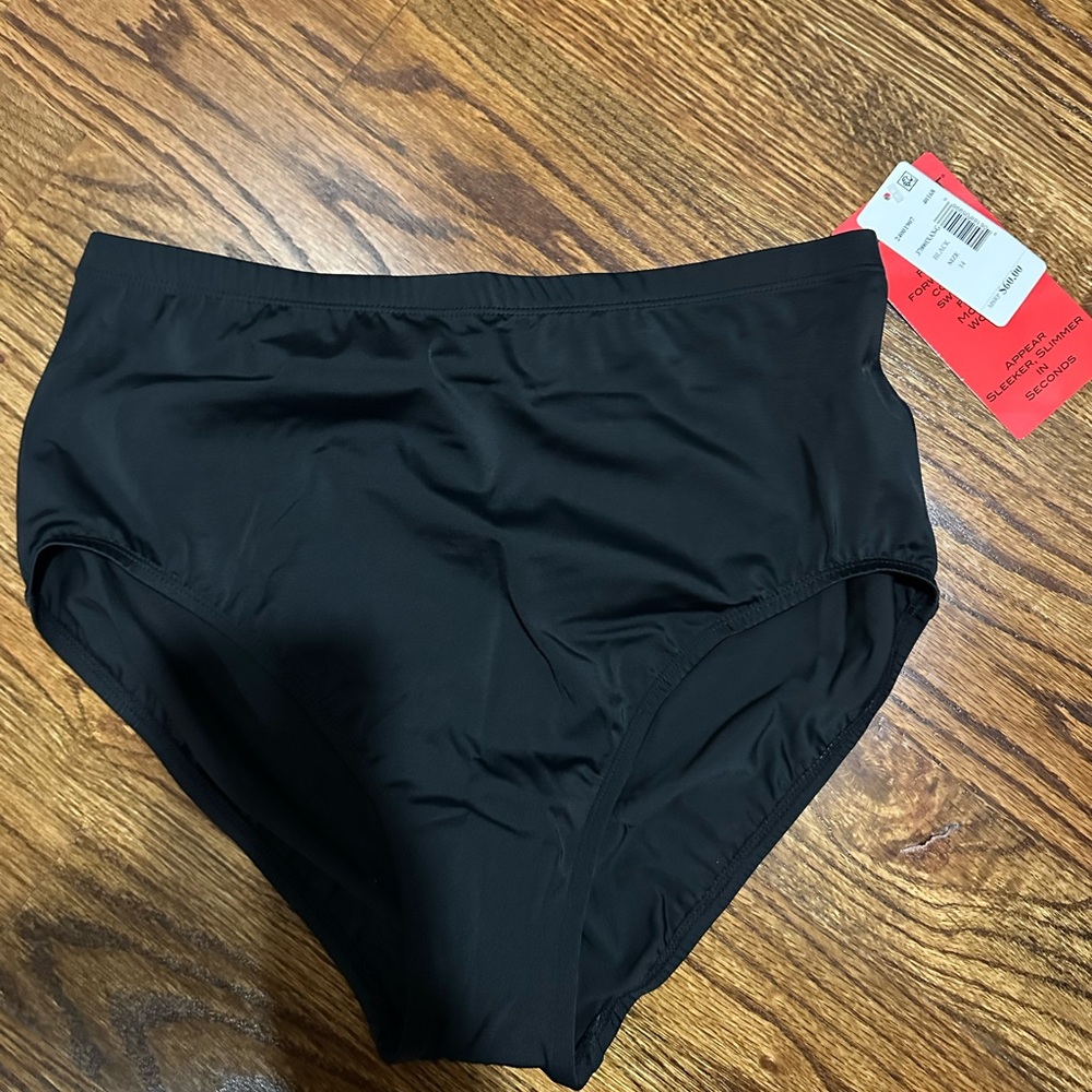 Miracle Suit Black Women's Swim Bottom - 14